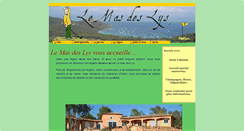 Desktop Screenshot of mas-des-lys.com