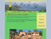 Tablet Screenshot of mas-des-lys.com